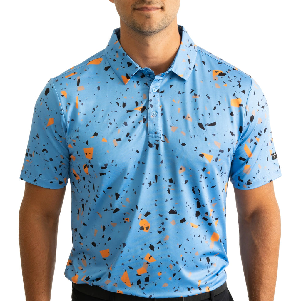 YATTA GOLF Athletic Performance Golf Shirt for Men - (Small) - Dry-fit Comfort Moisture Wicking 4-Way Stretch Short Sleeve Casual Polo Shirt