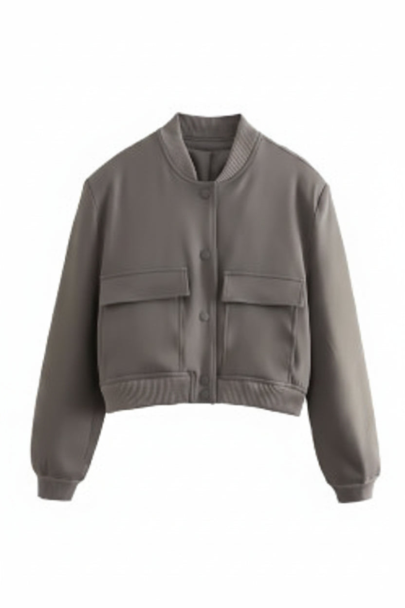 Loose-Fit Bomber Jacket