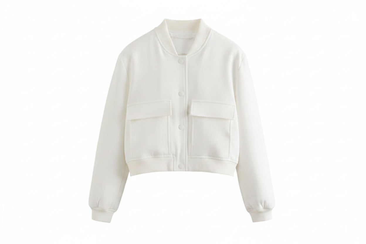 Loose-Fit Bomber Jacket