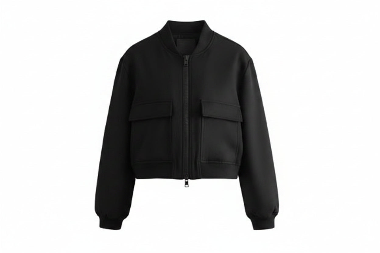 Loose-Fit Bomber Jacket