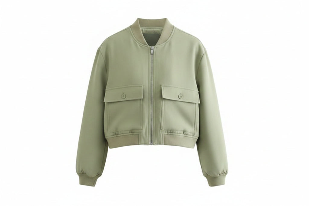 Loose-Fit Bomber Jacket