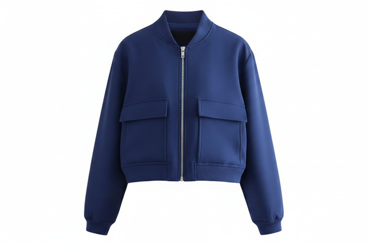 Loose-Fit Bomber Jacket