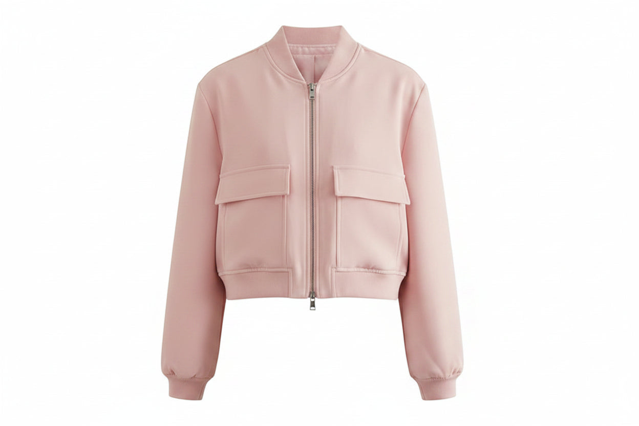 Loose-Fit Bomber Jacket