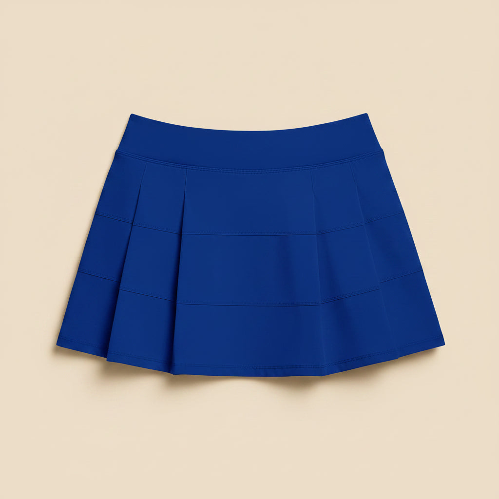 Ganado Tennis Skorts Skirts for Women with 4 Pockets Pleated Golf Skirt High Waisted Athletic Skort Workout Sports Skirt(Enamel BlueSmall)