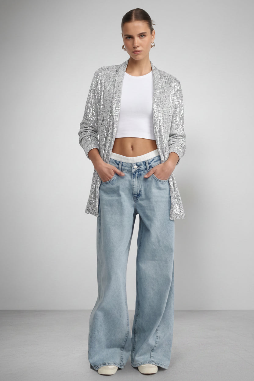 Sequin Glitter Blazer
