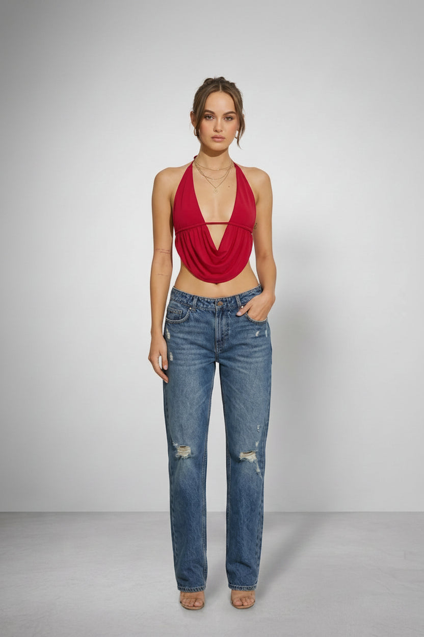 Halterneck Crop Top