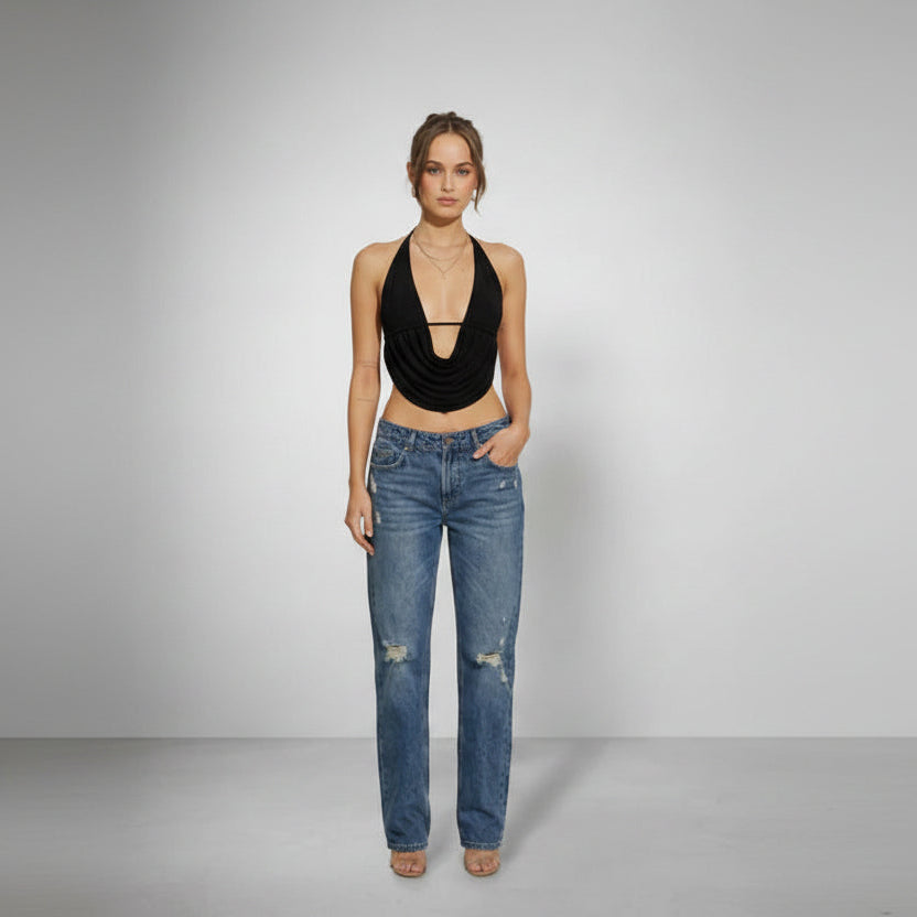 Halterneck Crop Top