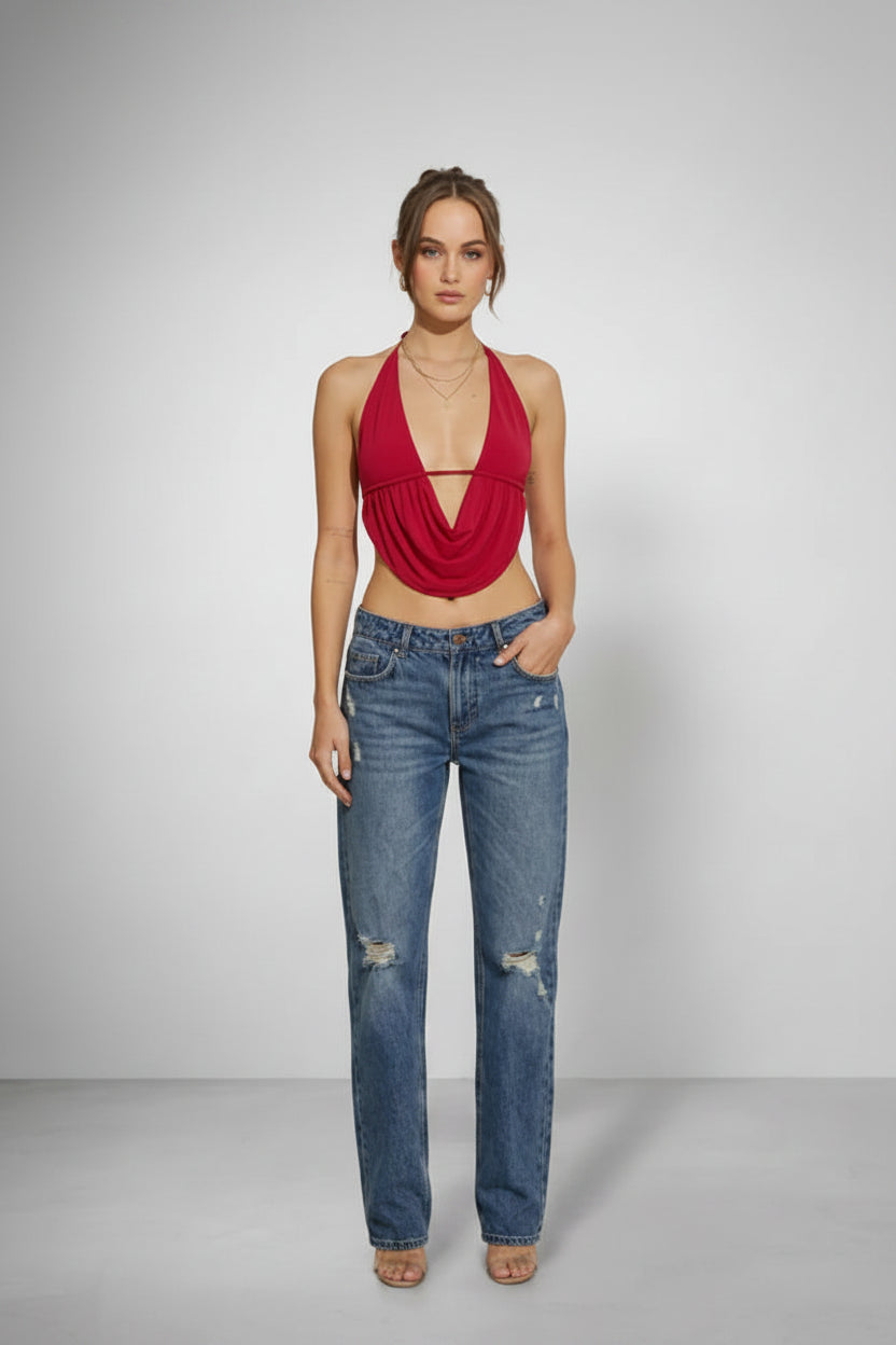 Halterneck Crop Top