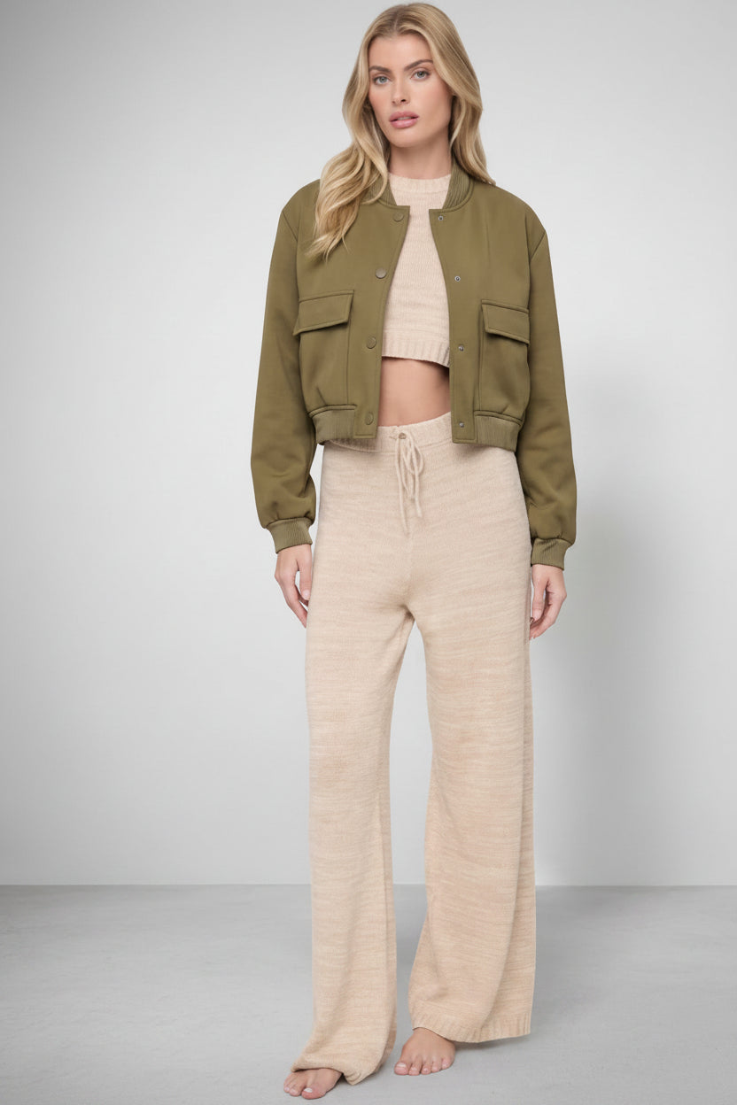 Loose-Fit Bomber Jacket