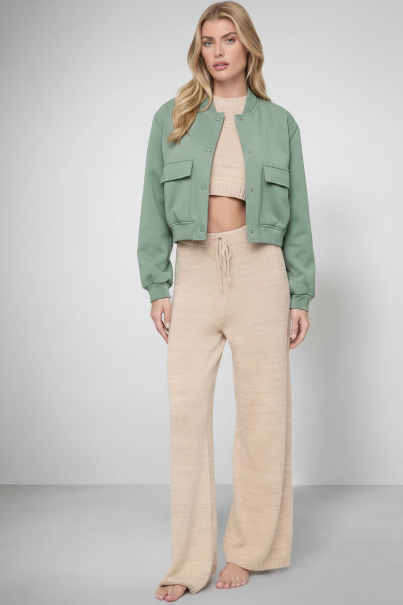Loose-Fit Bomber Jacket