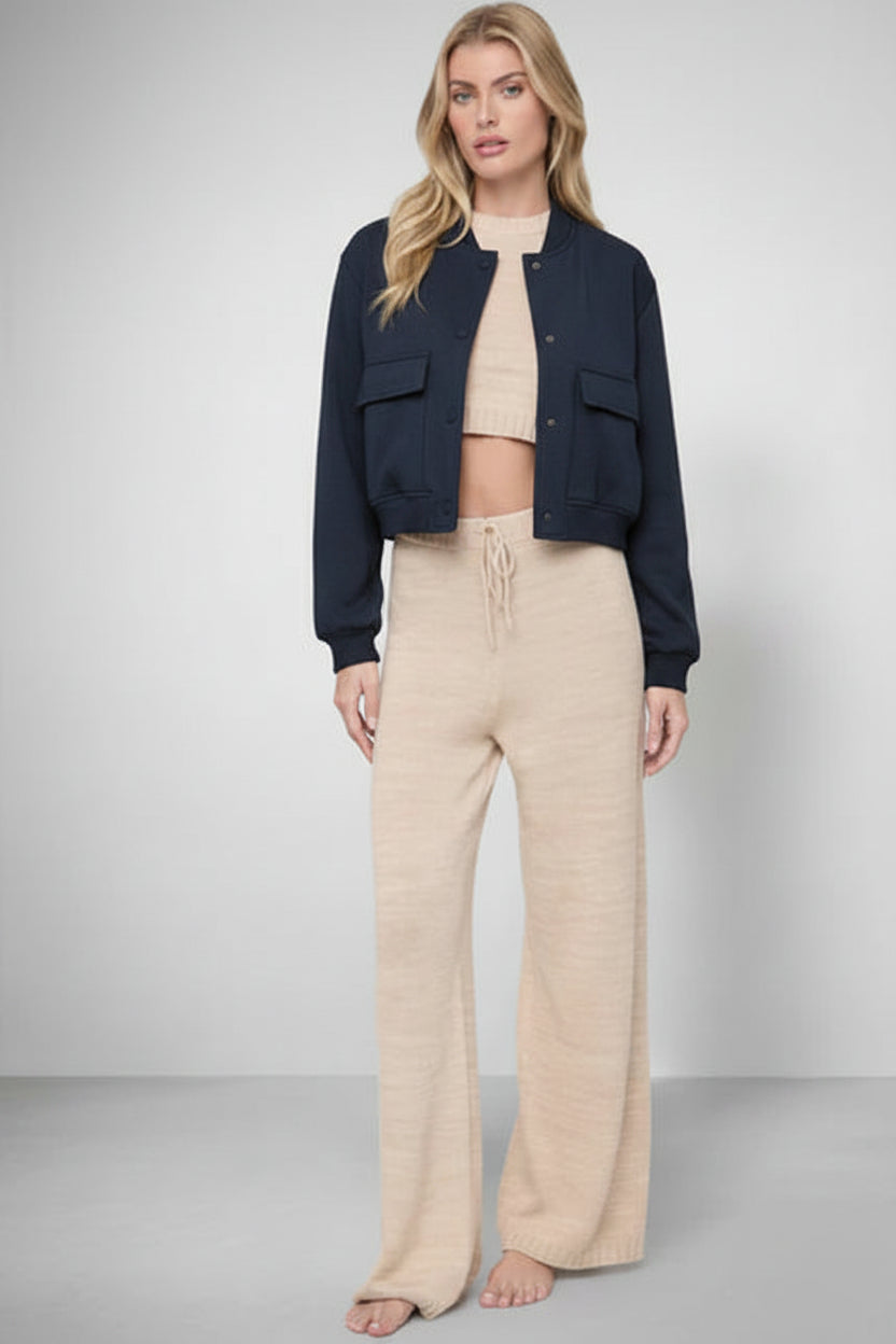 Loose-Fit Bomber Jacket