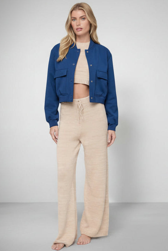 Loose-Fit Bomber Jacket