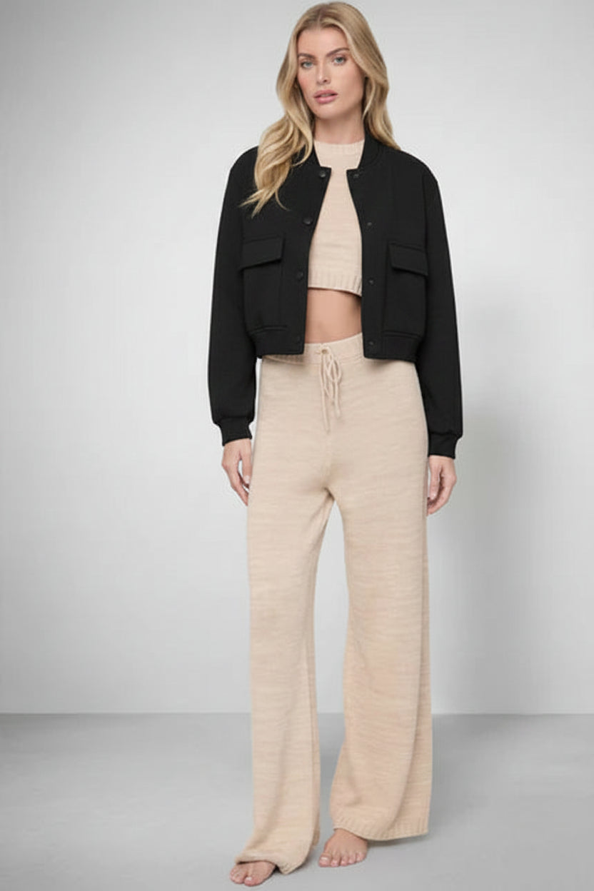 Loose-Fit Bomber Jacket