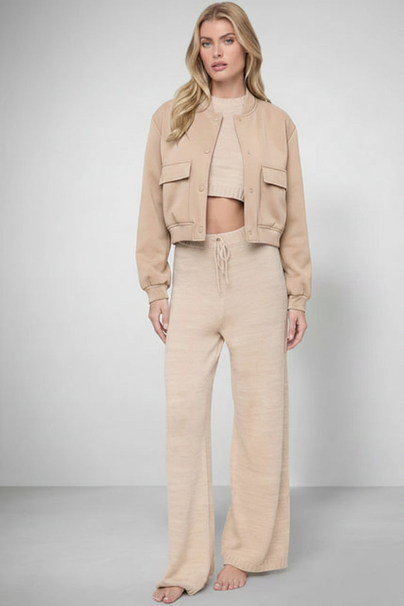 Loose-Fit Bomber Jacket