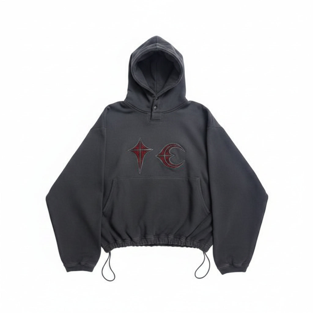 Distressed Oversized Street Hoodie