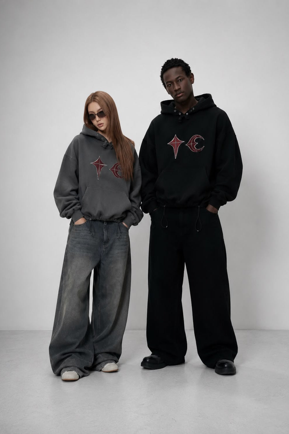 Distressed Oversized Street Hoodie