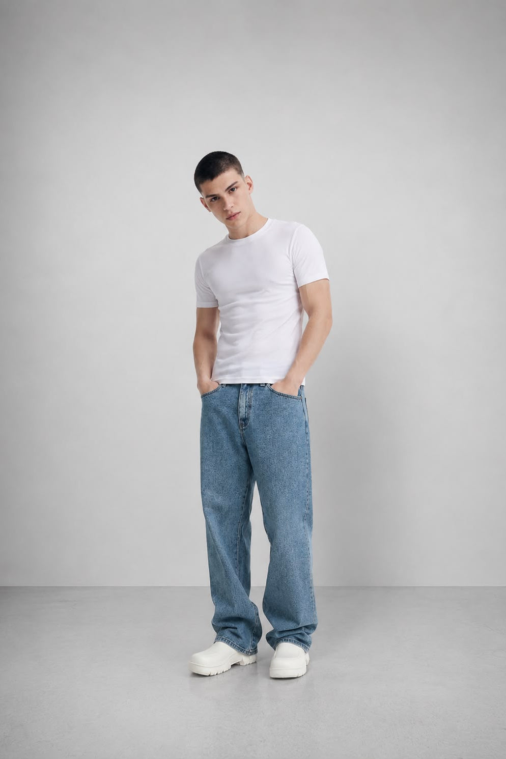 Wide-Leg Tailored Trousers