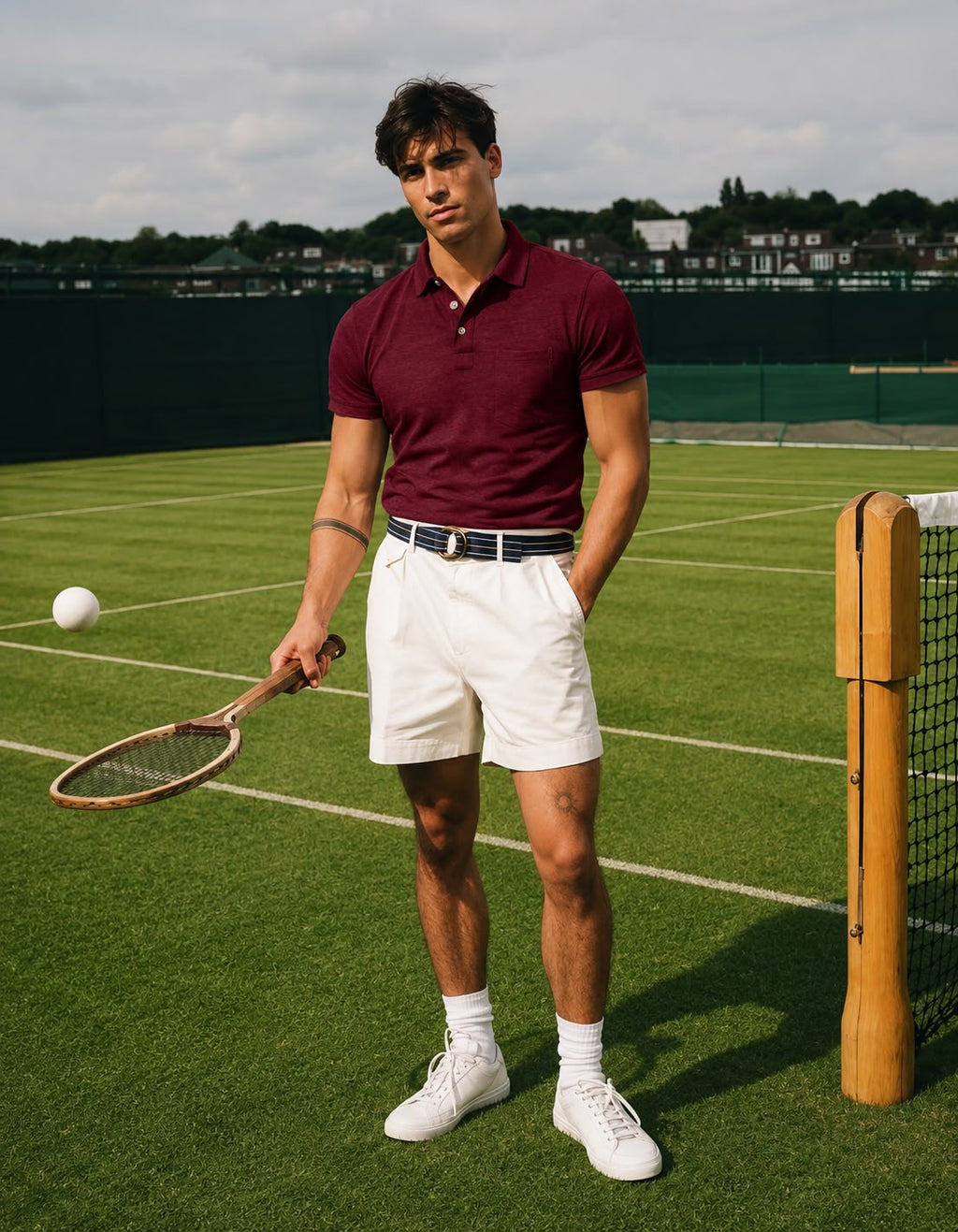SEGANUP Men’s Athletic Polo Shirts Short Sleeve Cotton Button Collared Shirt Moisture Wicking Golf Polo Tee Shirt with Pocket