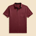 SEGANUP Men’s Athletic Polo Shirts Short Sleeve Cotton Button Collared Shirt Moisture Wicking Golf Polo Tee Shirt with Pocket