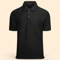 Esabel.C Mens Knit Polo Shirts Short Sleeve Collared Casual Shirt Polo Shirts for MenBlackL