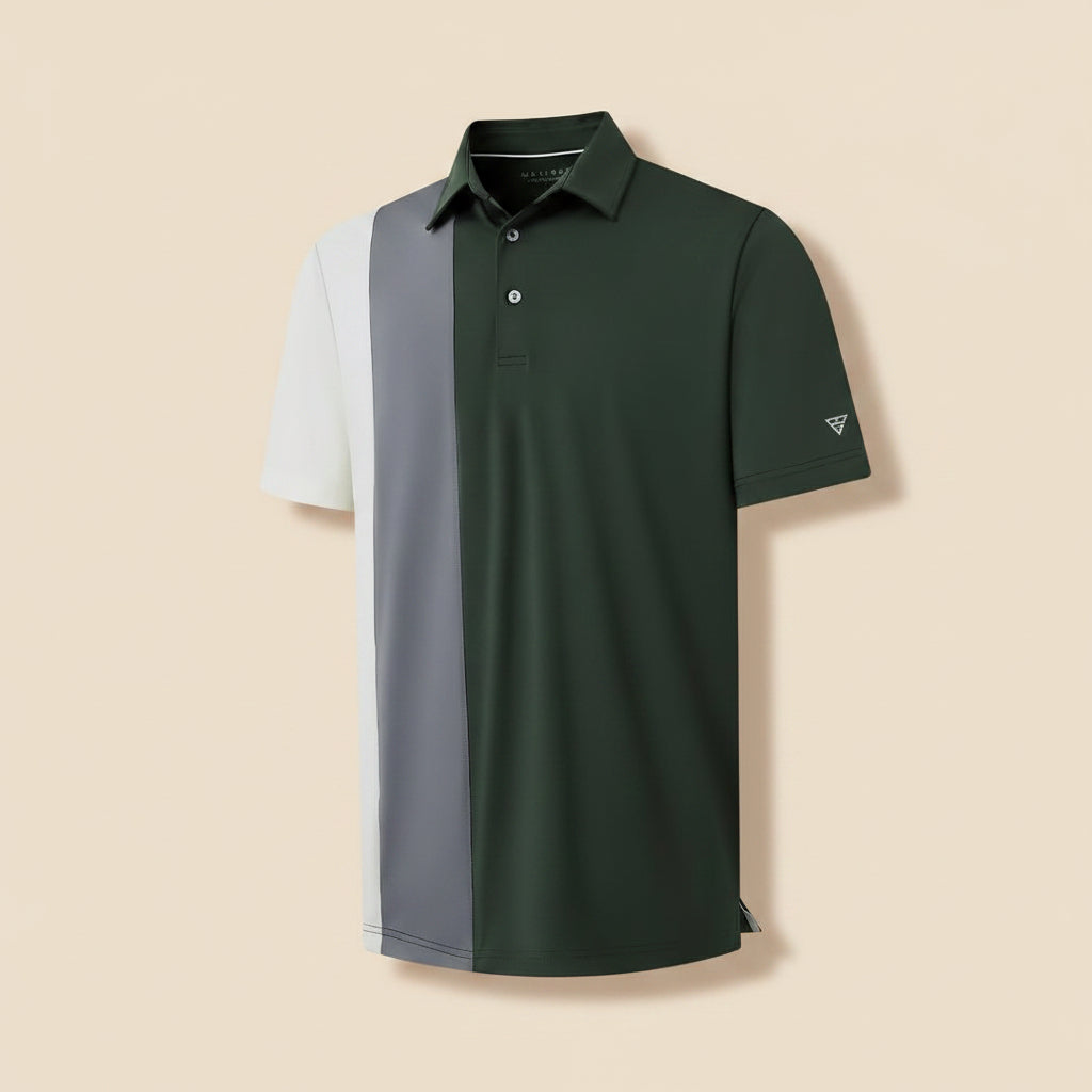 M MAELREG Mens Polo Shirts Short Sleeve Dry Fit Casual Collared Moisture Wicking Collared Golf Polo Shirts for Men Olive Green