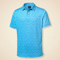 Mens Polo Shirt Performance Moisture Wicking Mens Golf Shirts Casual Lightweight Golf Shirt Dry Fit Fashion Print Short Sleeve Fun Polo Shirts for Men