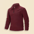 33000ft Mens Quarter-Zip Polar Fleece Jacket Long Sleeve Half Zip Fleece Pullover Sweaters Thermal Golf Sweatshirt