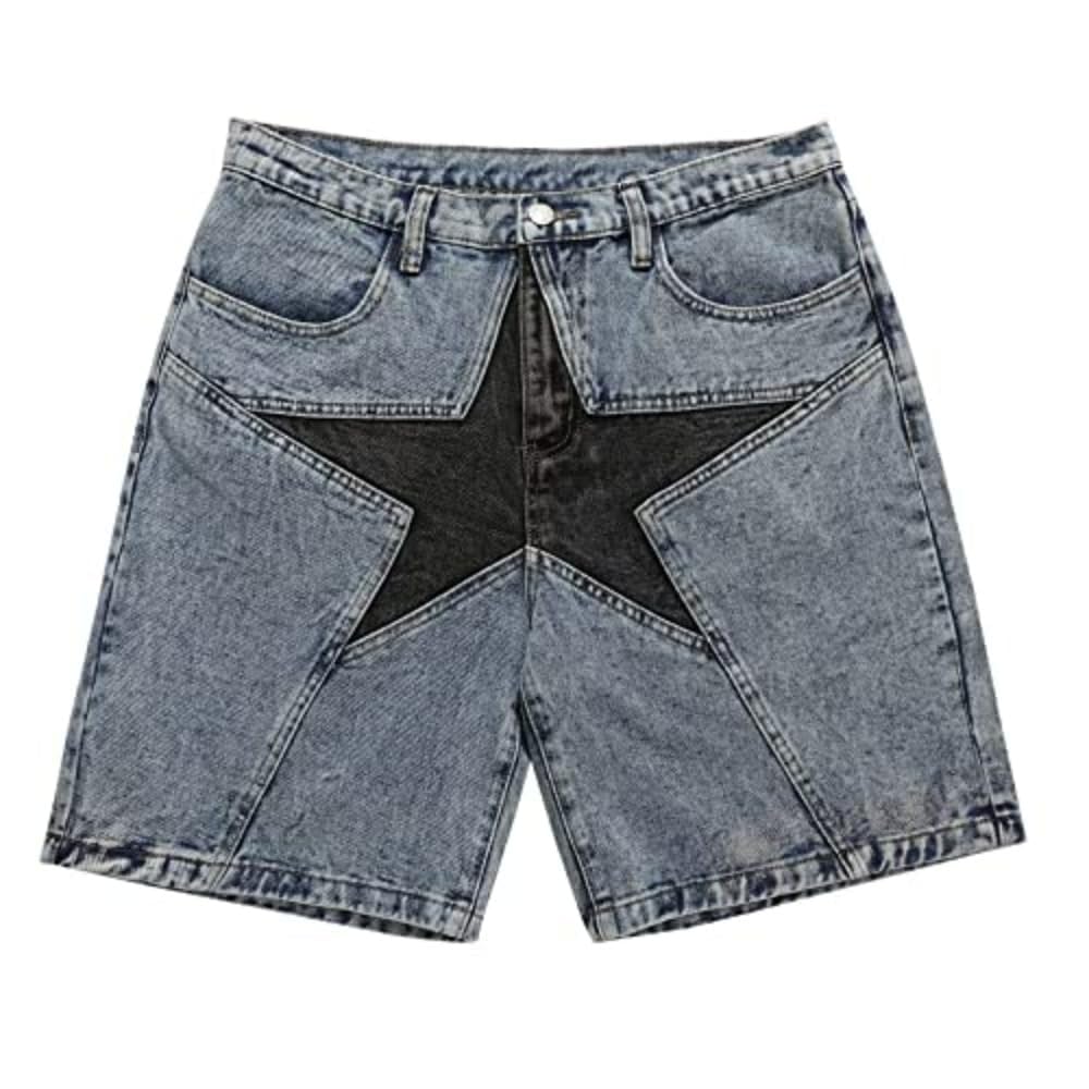 Men's Patchwork Denim Shorts